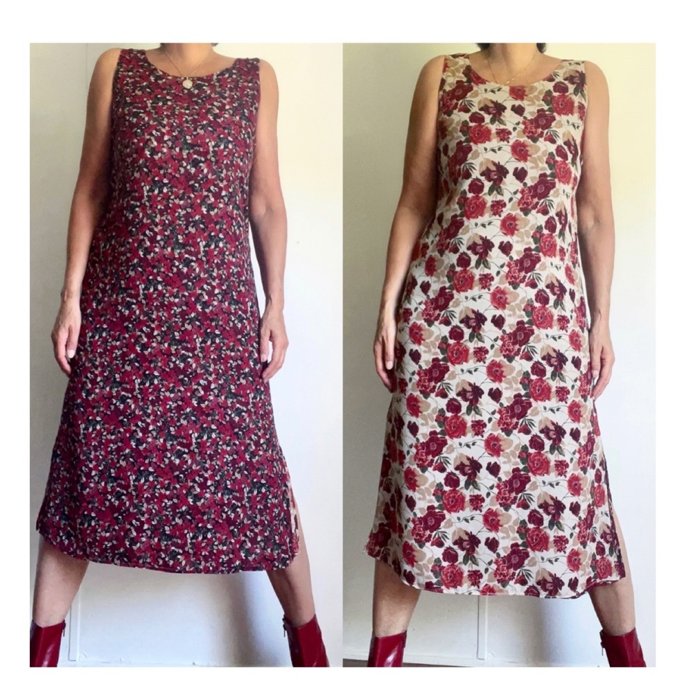 Two In One Floral Print Bohemian Sleeveless Summer Dress
